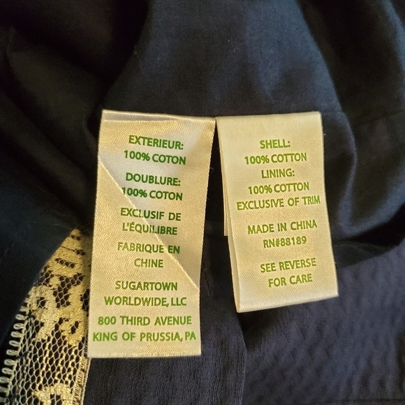 Lilly Pulitzer Valli Navy Shift Dress Size 0, Classic, formal, 100% Cott… - Picture 10 of 14